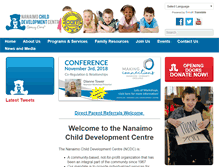 Tablet Screenshot of nanaimocdc.com